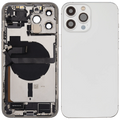Backcover/Rahmen mit Ladebuchse Flex & Small Parts für iPhone 13 Pro Max (US-Version) (gebrauchter OEM-Ausbau, Qualität B) (Silber)
