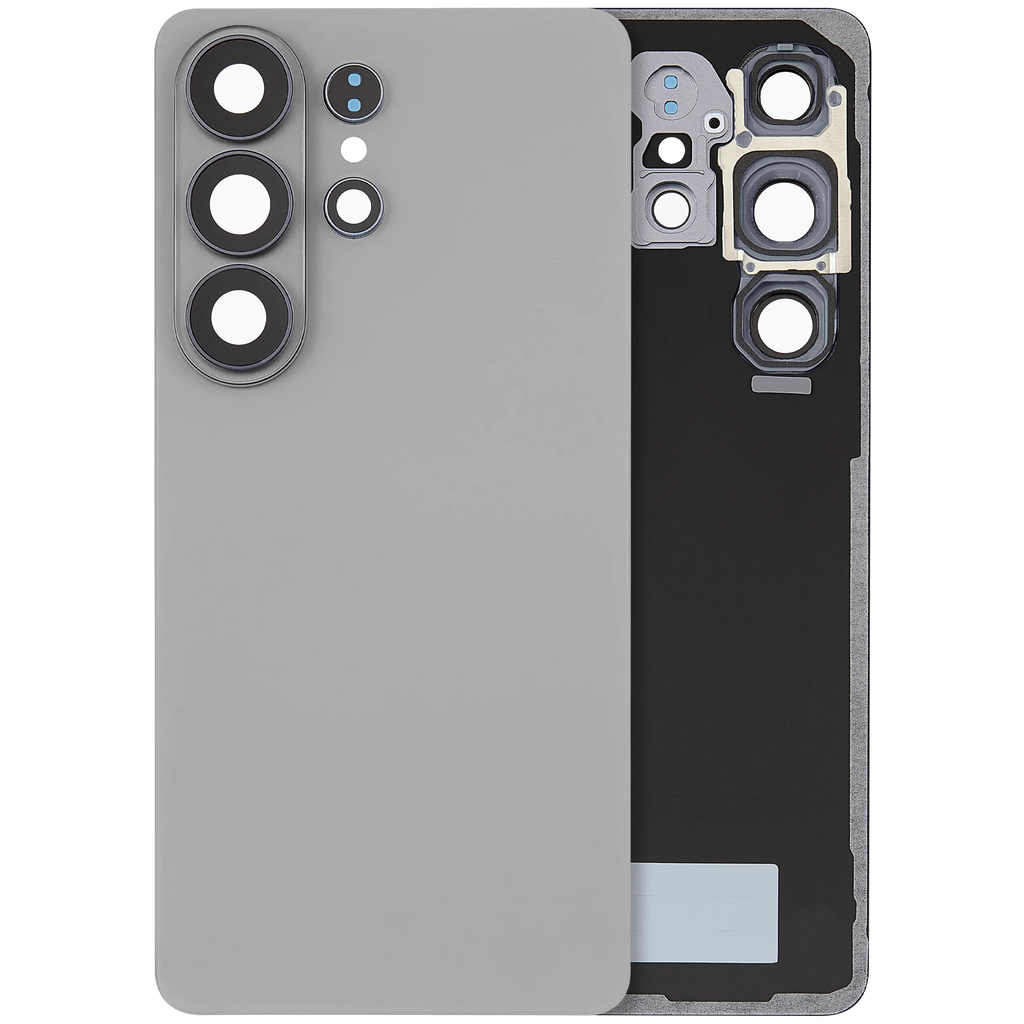 Backcover Glass mit Camera Lens für Samsung Galaxy S26 Ultra (Aftermarket Plus) (Silver Shadow)