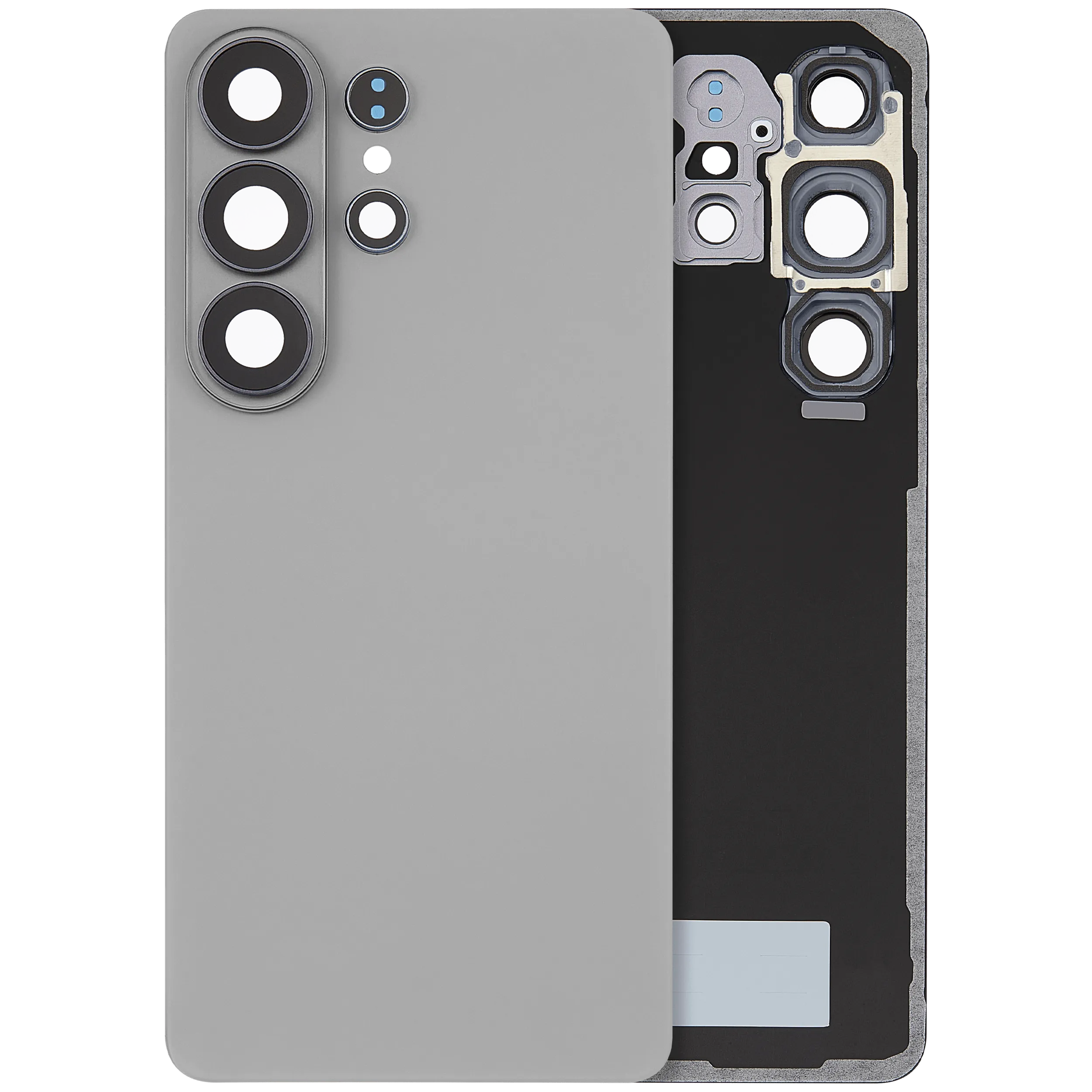 Backcover Glass mit Camera Lens für Samsung Galaxy S26 Ultra (Aftermarket Plus) (Silver Shadow)
