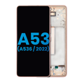 LCD Display with Frame for Samsung Galaxy A53 5G (A536 / 2022) (Without Fingerprint Sensor) (Aftermarket: Incell) (Peach)