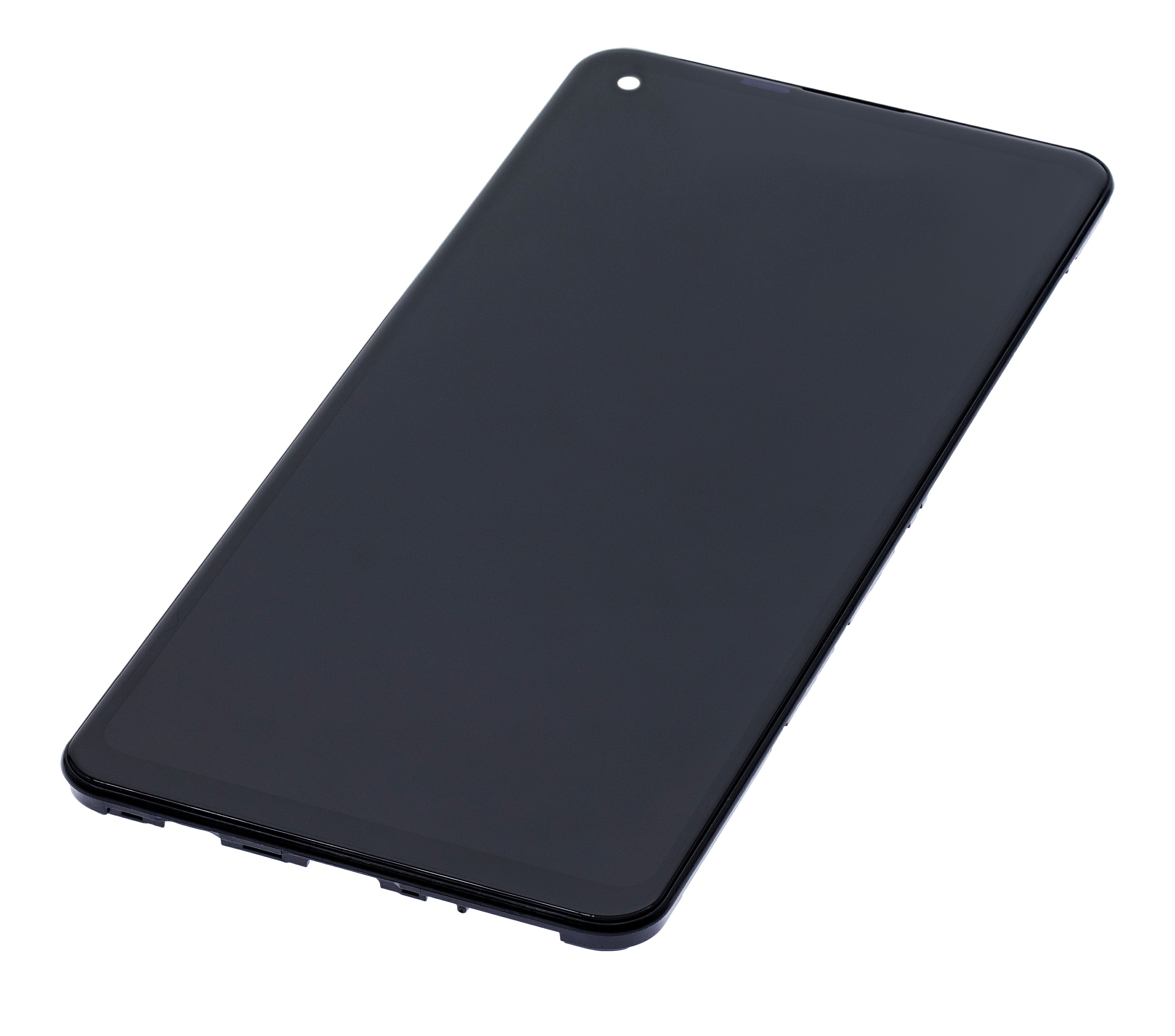 LCD-Display mit Rahmen für Samsung Galaxy A21s (A217 / 2020) (Service Pack) (Schwarz)