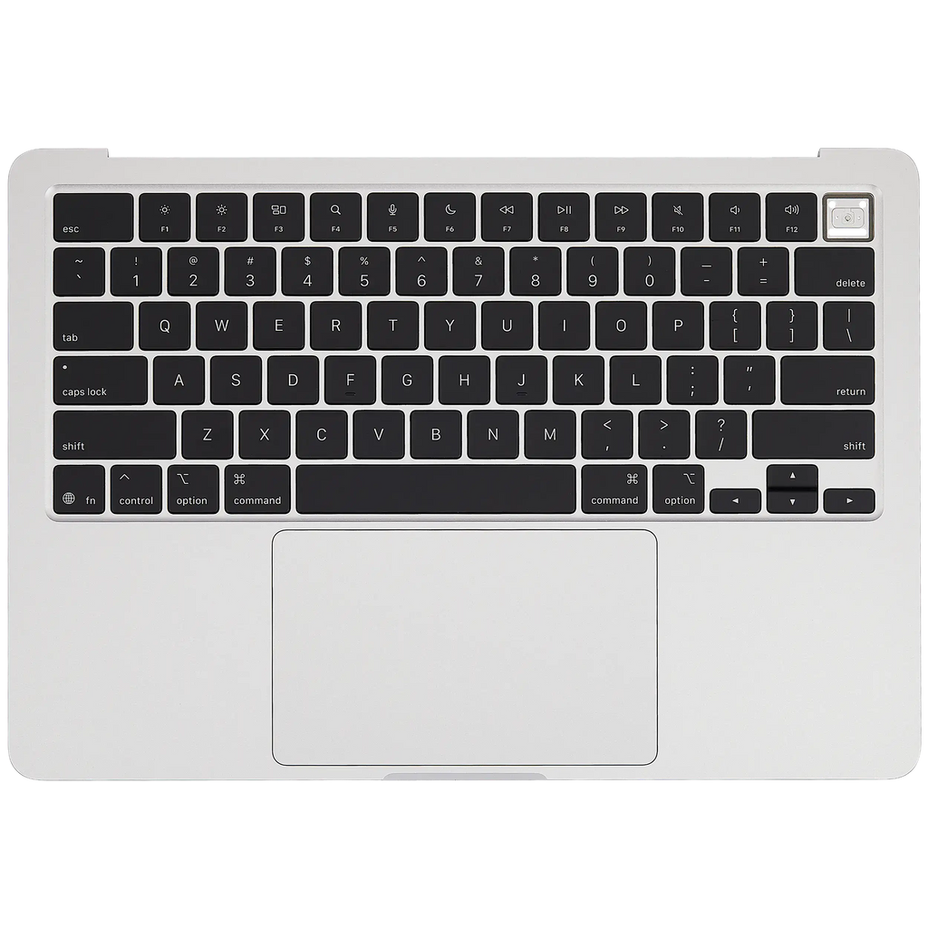 Topcase m. Akku u. Tastatur MacBook Air 13 A3240 US-Tastatur Silber Güte B