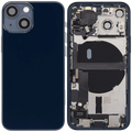 Backcover/Rahmen mit Ladebuchse Flex & Small Parts für iPhone 13 Mini (US-Version) (gebrauchter OEM-Ausbau, Qualität B) (Midnight)