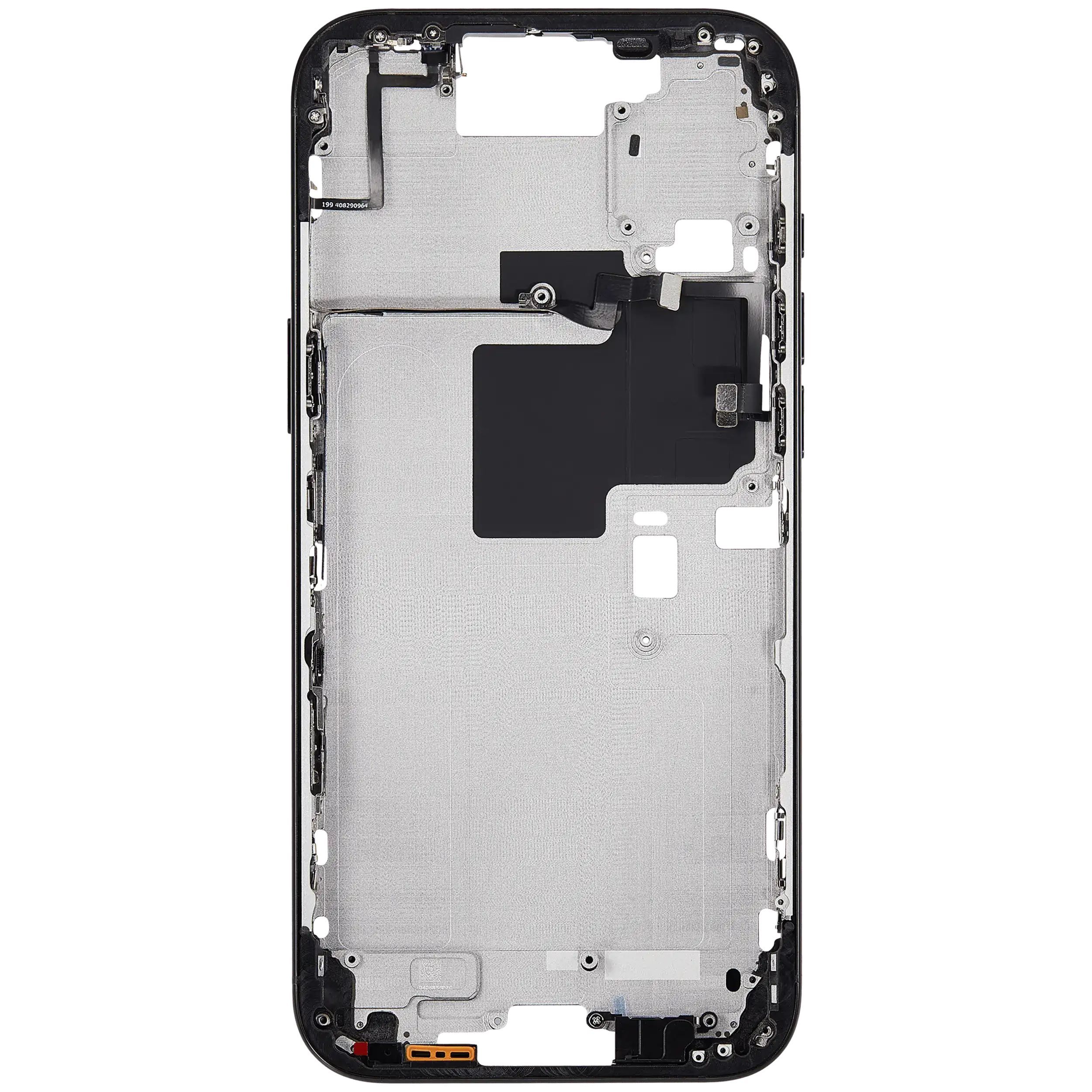 Midframe/Rahmen mit Power And Volume Button für iPhone 16 Pro Max (US-Version) (Aftermarket Plus) (Schwarz Titanium)