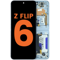 Inner OLED-Display mit Rahmen für Samsung Galaxy Z Flip 6 5G (US & International) (Blemish C) (Blau)
