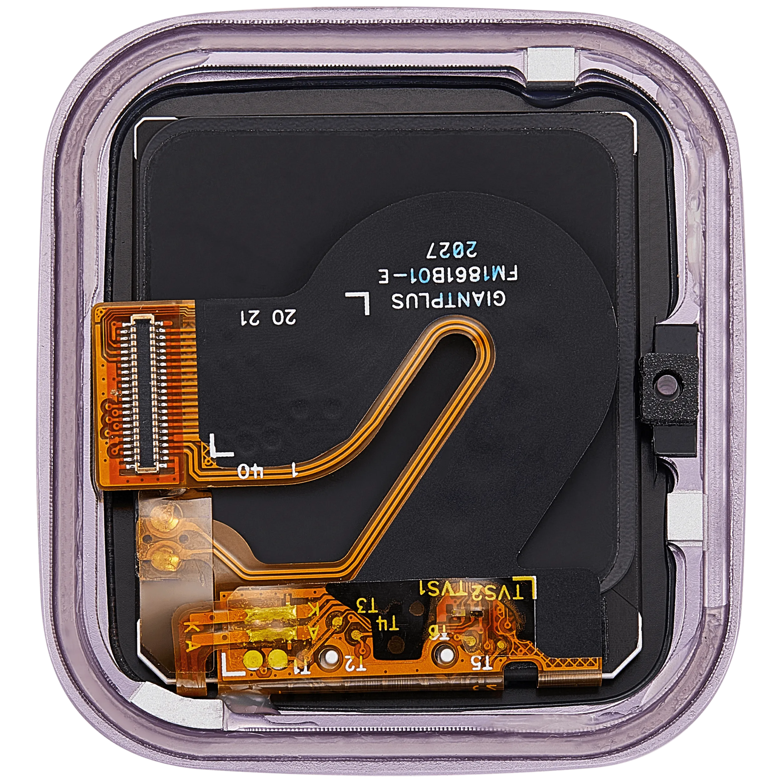 LCD-Display mit Rahmen für Garmin Venu SQ (2020) (Premium) (Orchid)