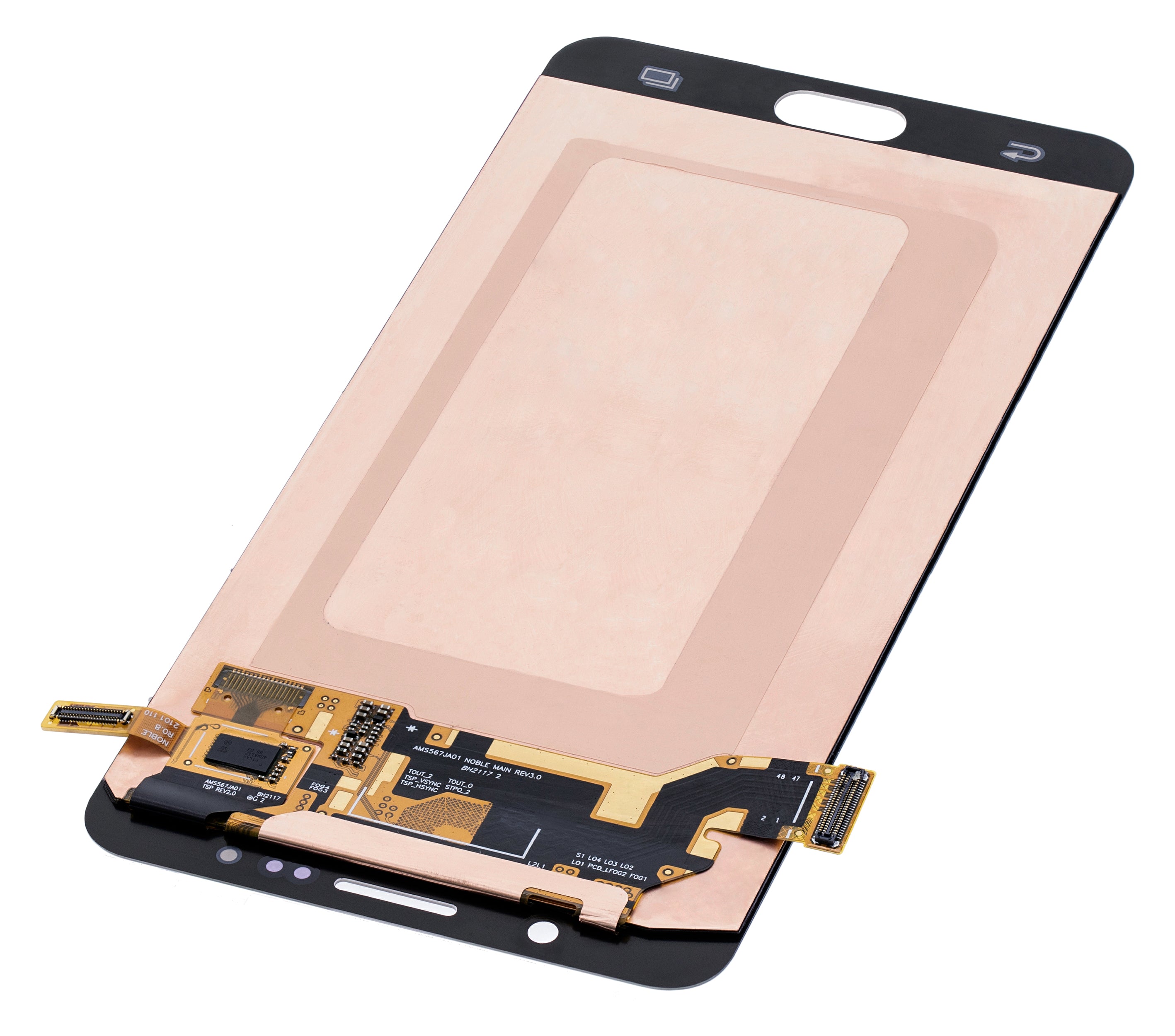 OLED-Display ohne Rahmen für Samsung Galaxy Note 5 (Service Pack) (Gold Platinum)