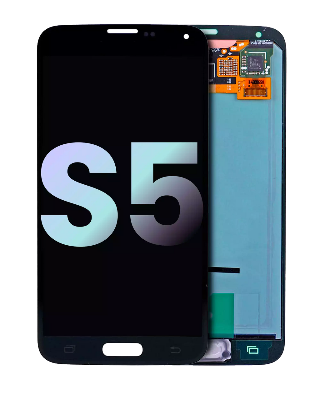 OLED-Display ohne Rahmen für Samsung Galaxy S5 (Service Pack) (Schwarz)