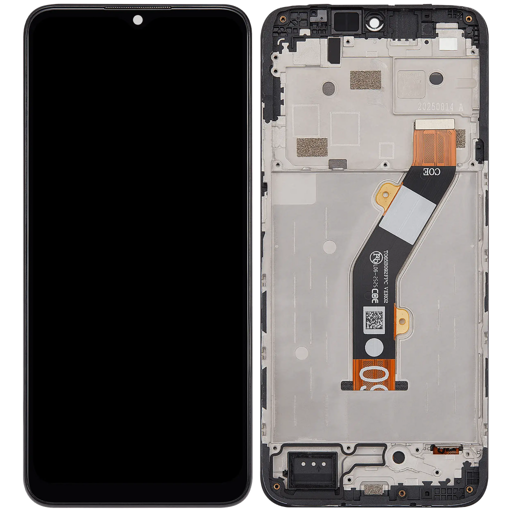LCD-Display mit Rahmen für Cricket lcon (2026) (U656AC) / AT&T Propel 3 5G (U656AA) (Refurbished) (Alle Farben)