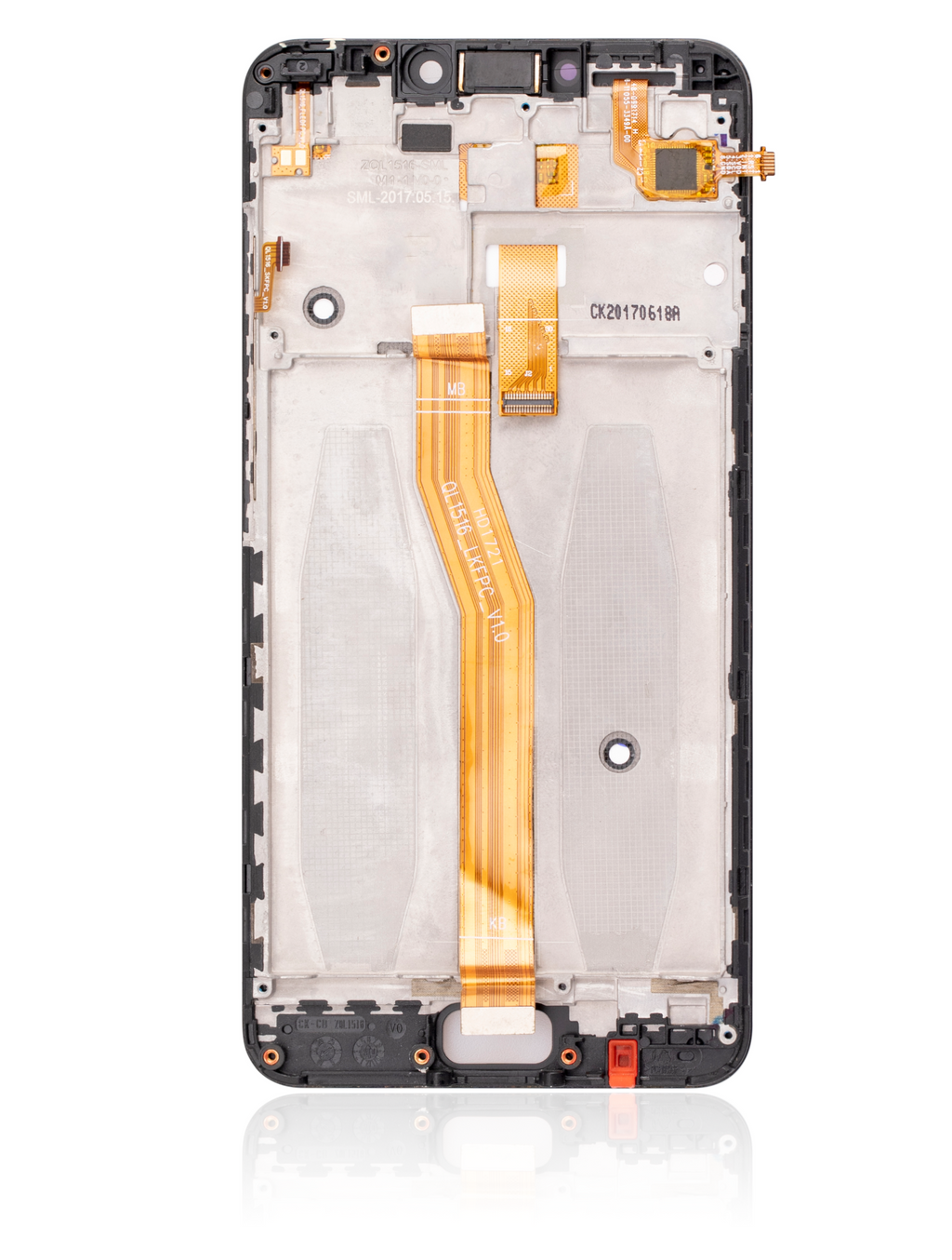 LCD-Display mit Rahmen für Asus ZenFone 4 Max Pro / ZenFone 4 Max Plus (ZC554KL / 2017) (Refurbished) (Schwarz)