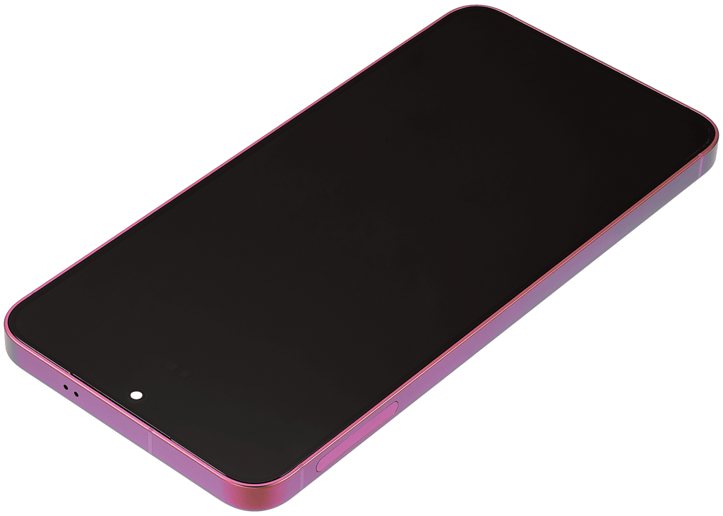 OLED-Display mit Rahmen für Samsung Galaxy S25 Plus 5G (US & Internationale Version) (Aftermarket Plus) (Coral Rot)