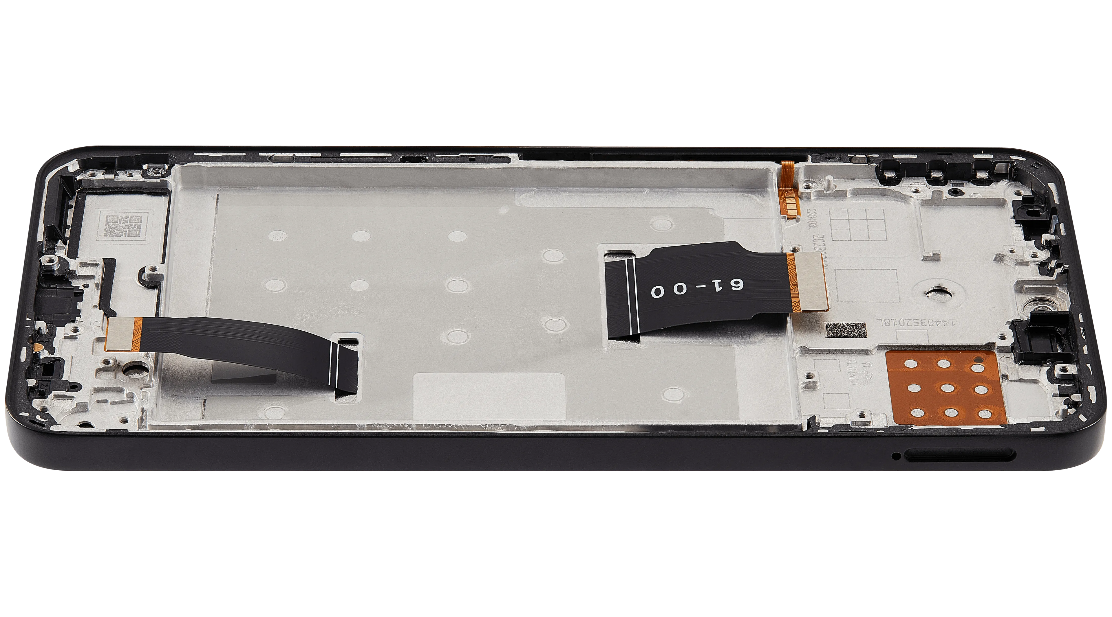 LCD-Display mit Rahmen für Honor X8A / X50i / 90 Lite (Aftermarket Plus) (Midnight Schwarz)
