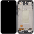 OLED-Display mit Rahmen für Samsung Galaxy A37 5G (A376 / 2026) (Refurbished) (Charkoal)