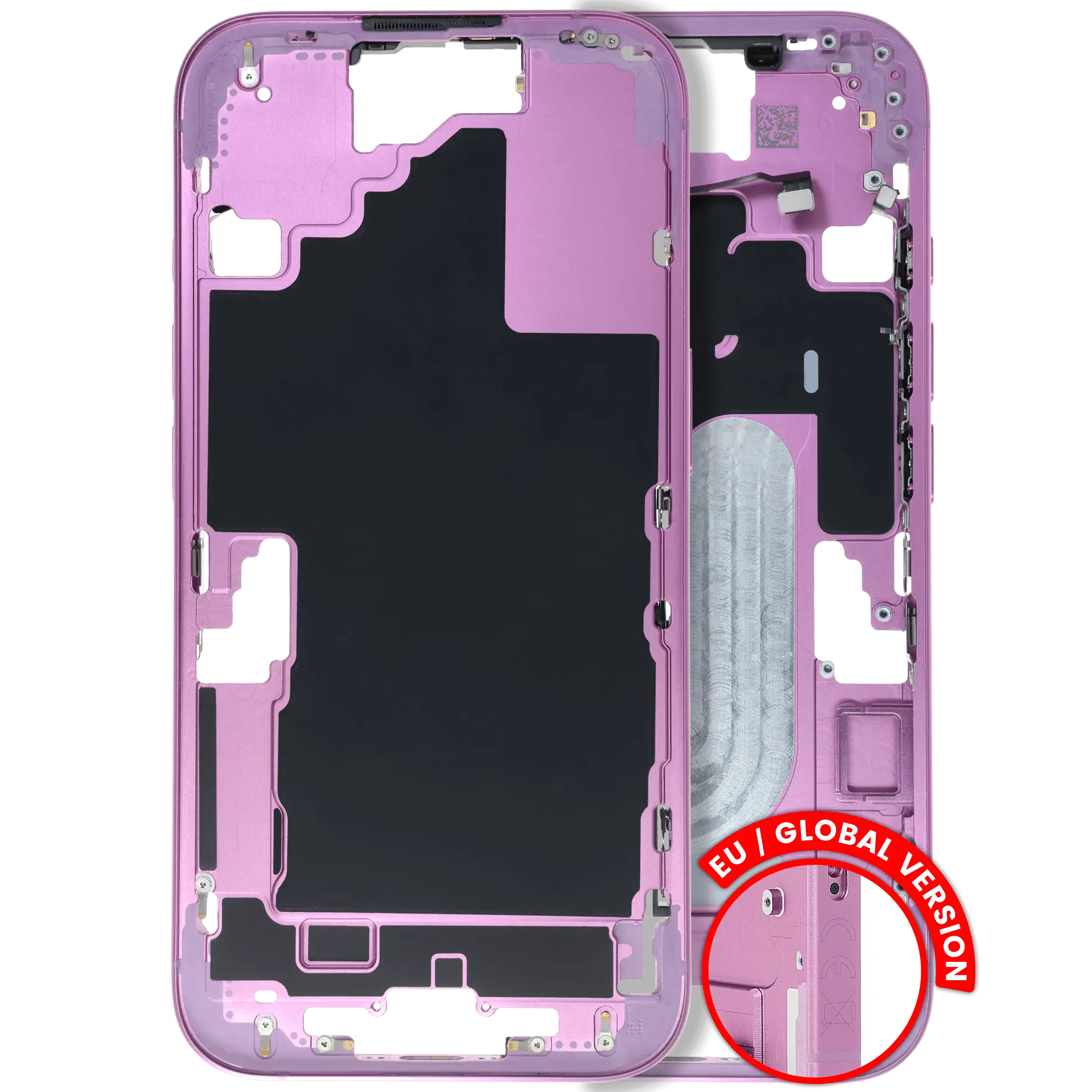 Original Apple-Ausbau B gebraucht – iPhone 16 EU / Global Version Rahmen Rosa
