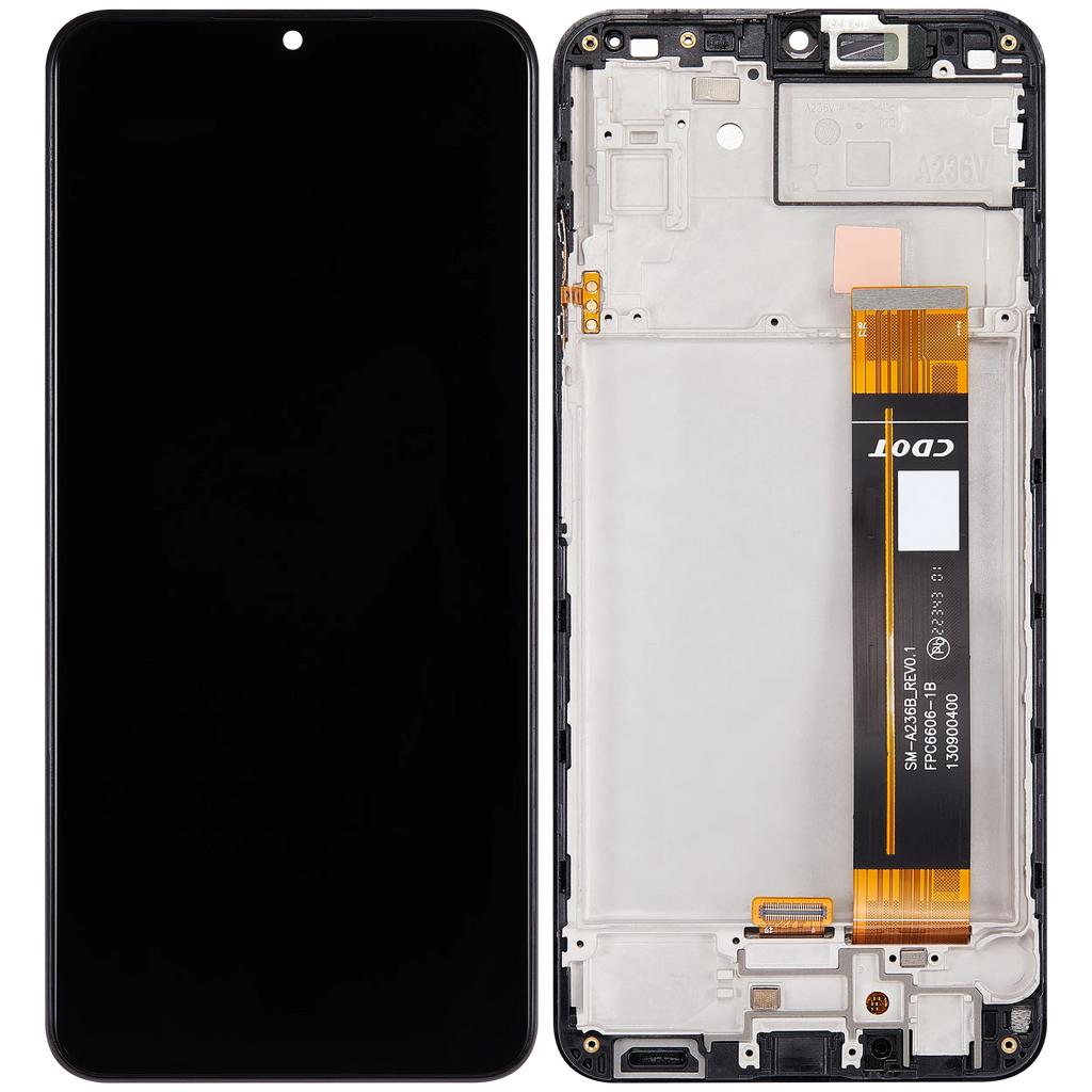LCD-Display mit Rahmen für Samsung Galaxy A23 5G (A236V / 2022) (Verizon V Version) (gebrauchter OEM-Ausbau, Qualität B) (Alle Farben)
