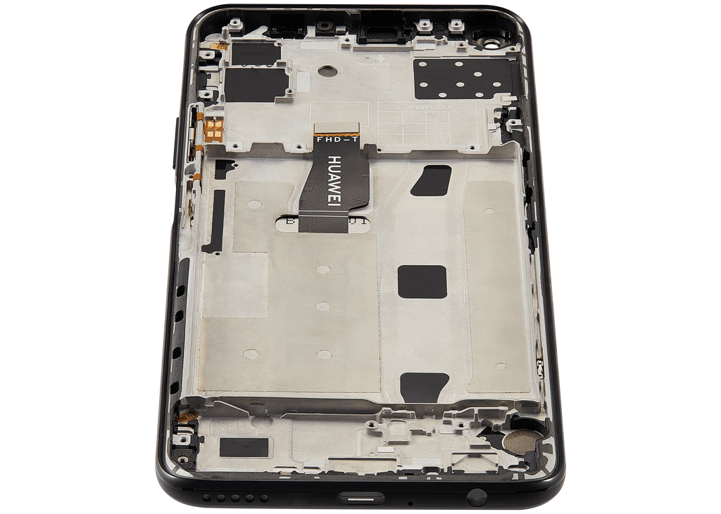LCD-Display mit Rahmen für Huawei Nova 7 SE (2020) (Refurbished) (Schwarz)