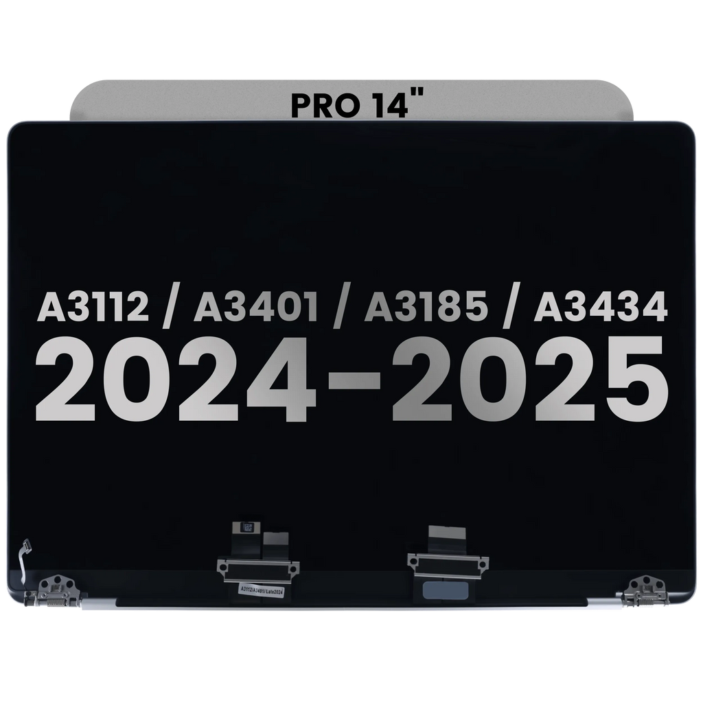 Complete LCD-Display (Glossy) MacBook Pro 14" A3112 / A3401 / A3185 / A3434 (2024 - 2025) (gebrauchter OEM-Ausbau, Qualität B) (Silber)