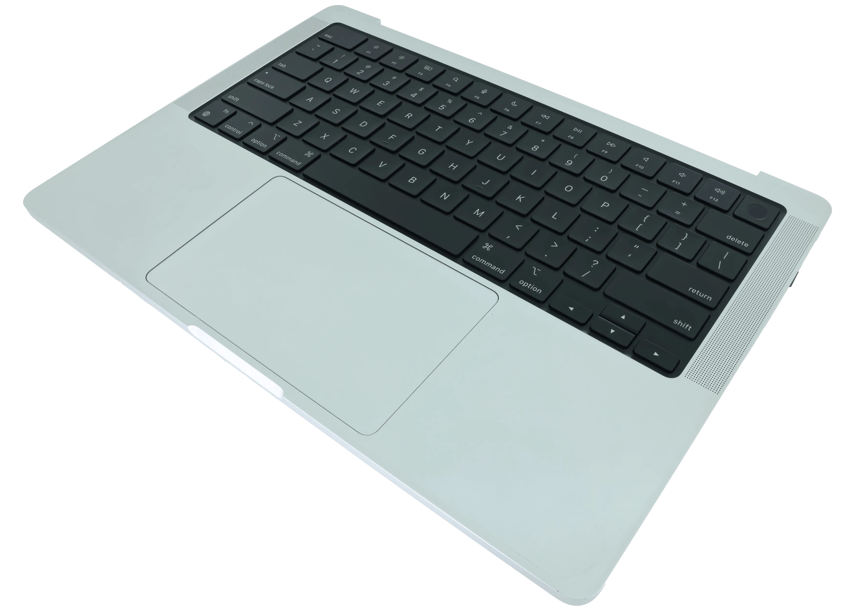 Top Case mit Akku and Keyboard (ANSI US) für MacBook Pro 14" A2442 (2021) / A2779 (2023) (gebrauchter OEM-Ausbau, Qualität A) (Silber)