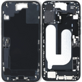 Midframe/Rahmen mit Ladebuchse Flex & Small Parts für iPhone 16 Plus (EU / Global Version) (gebrauchter OEM-Ausbau, Qualität A) (Schwarz)