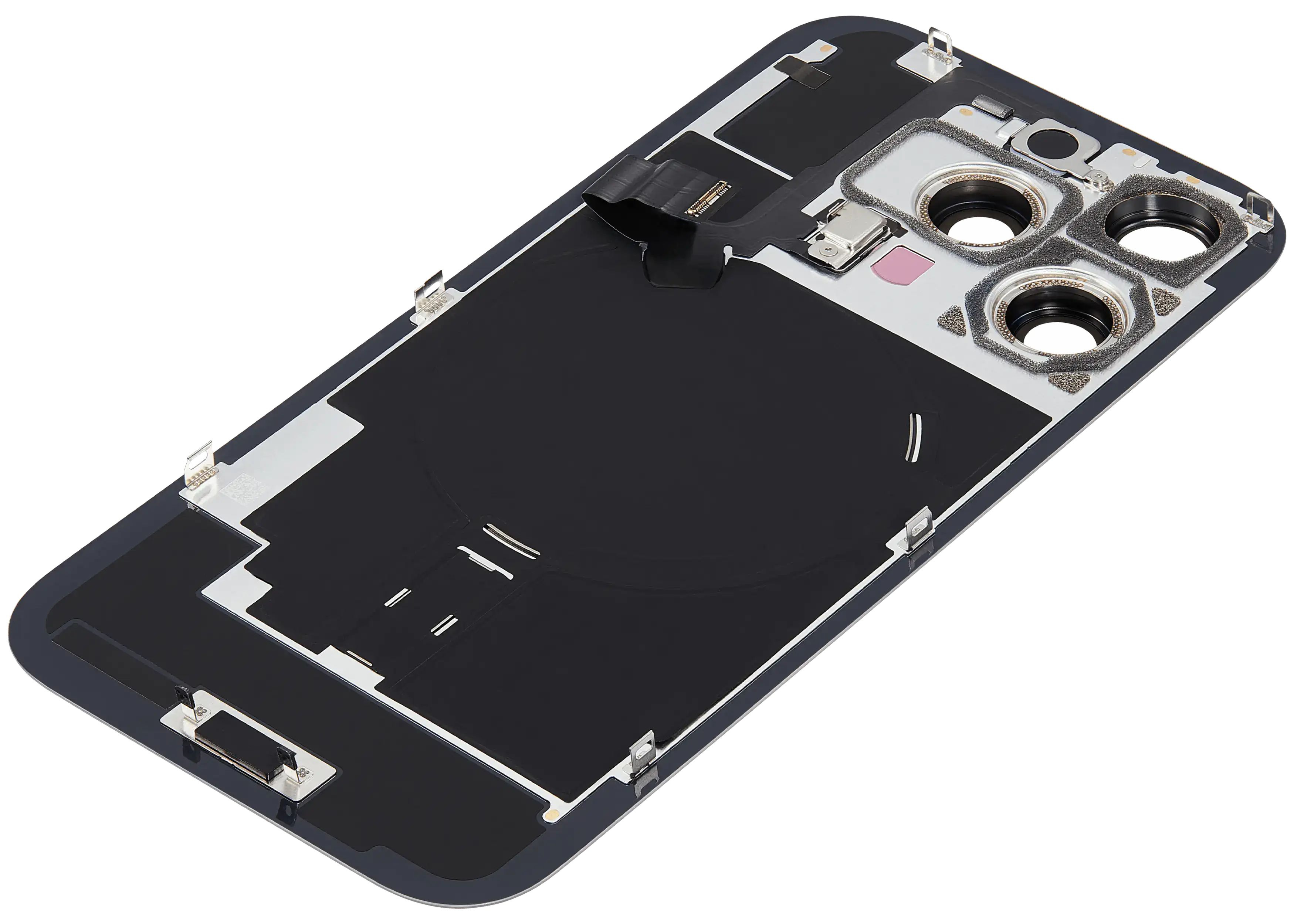 Backcover mit MagSafe Magnet & NFC & Blitz-Flexkabel für iPhone 16 Pro (gebrauchter OEM-Ausbau, Qualität C) (Natural Titanium)