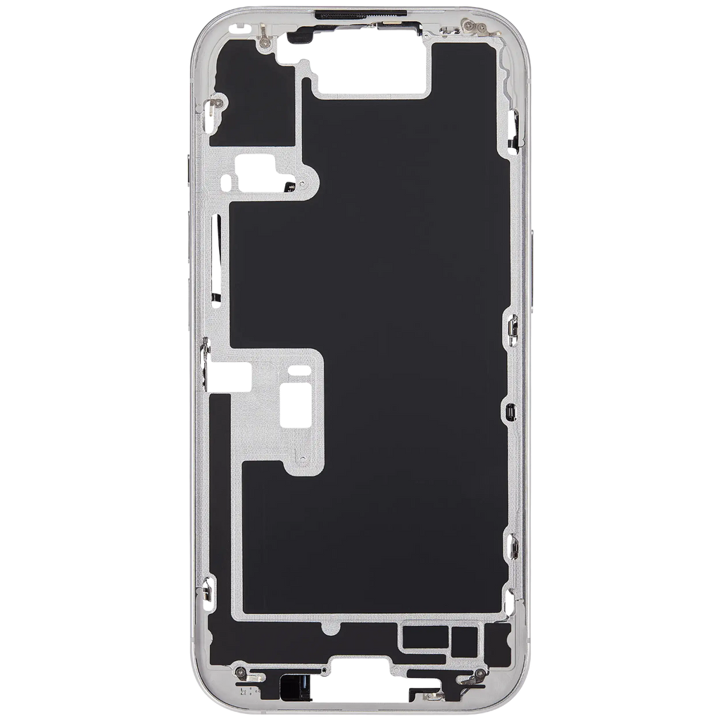 Midframe/Rahmen mit Power And Volume Button für iPhone 16 Pro (EU / Global Version) (Aftermarket Plus) (Weiß Titanium)