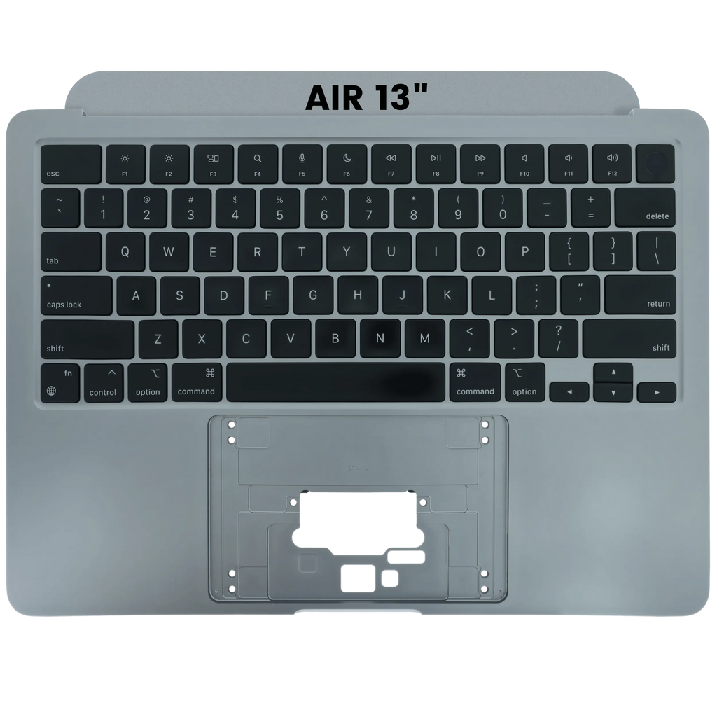 Top Case mit Keyboard (ANSI US) für MacBook Air 13" A2681 (2022) (gebrauchter OEM-Ausbau, Qualität A) (Space Grau)