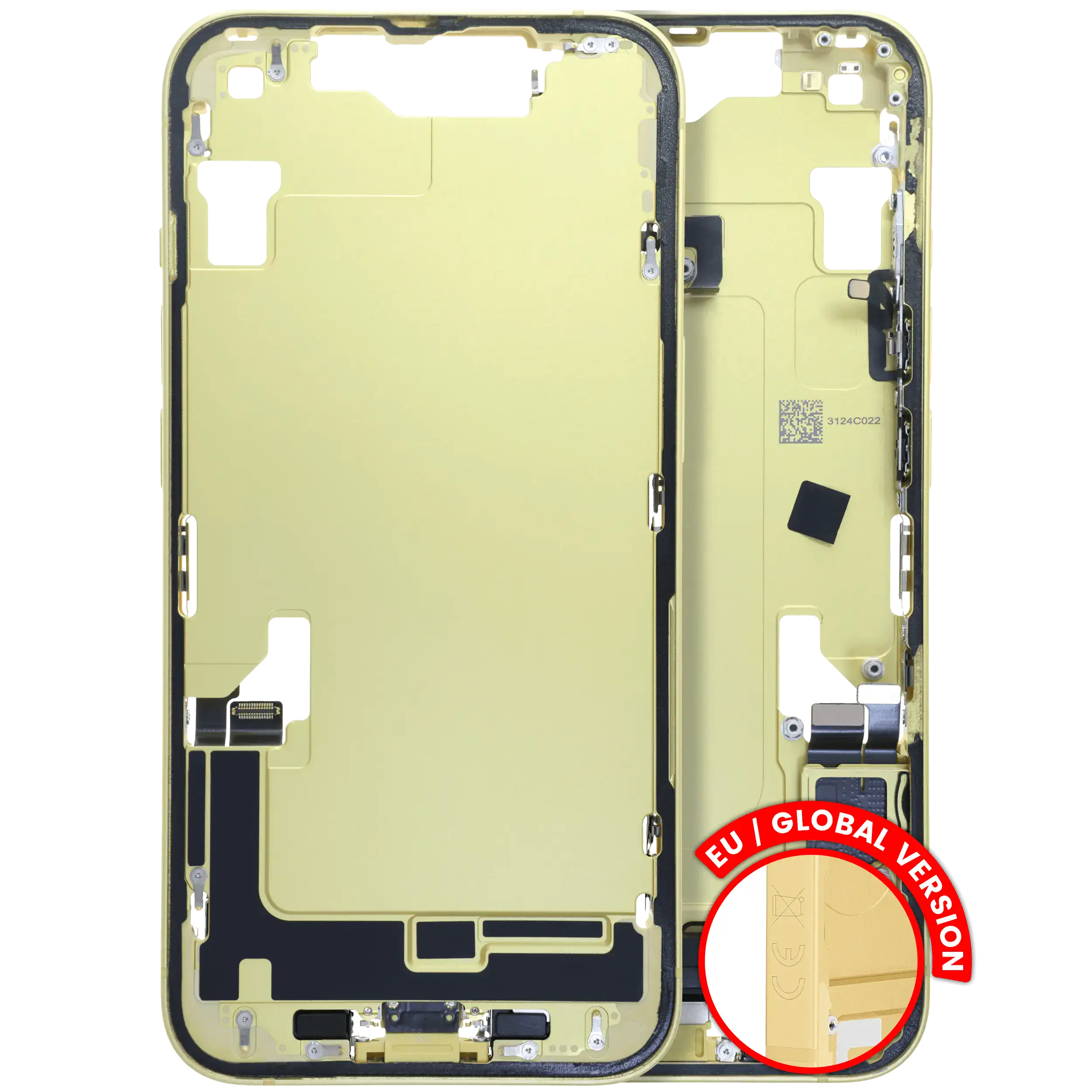 Original Apple-Ausbau A gebraucht – iPhone 14 EU / Global Version Rahmen Gelb