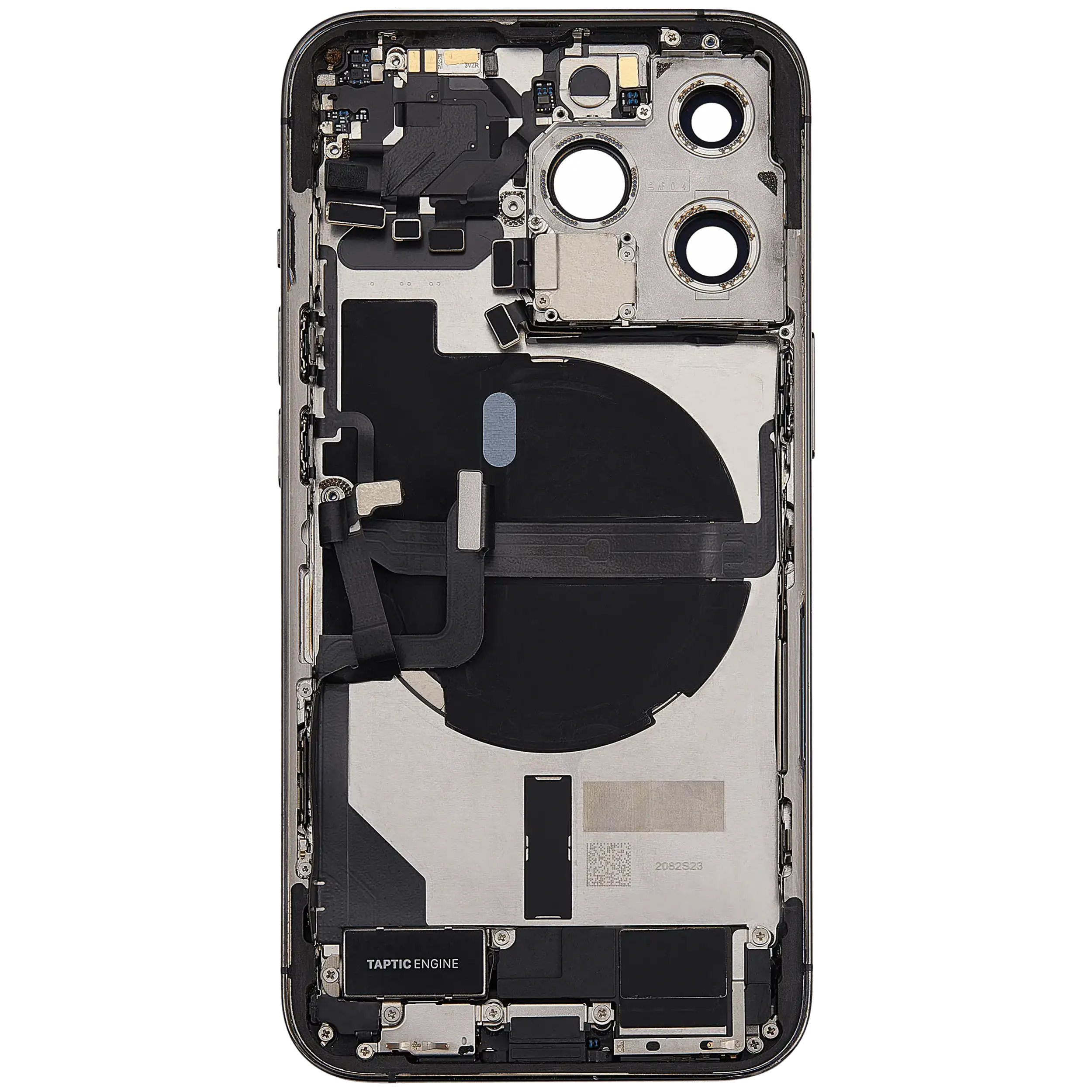 Backcover/Rahmen mit Ladebuchse Flex & Small Parts für iPhone 13 Pro (US-Version) (gebrauchter OEM-Ausbau, Qualität A) (Graphite)