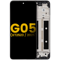 LCD-Display m. Rahmen für Motorola Moto G05 (Refurbished) alle Farben