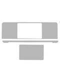 4in1 (Top, Bottom, Keyboard, Trackpad) Skin für MacBook Pro 13" A1989 (2018-2019) / A2159 (2019) / A1706 (2016-2017) (Space Grau)
