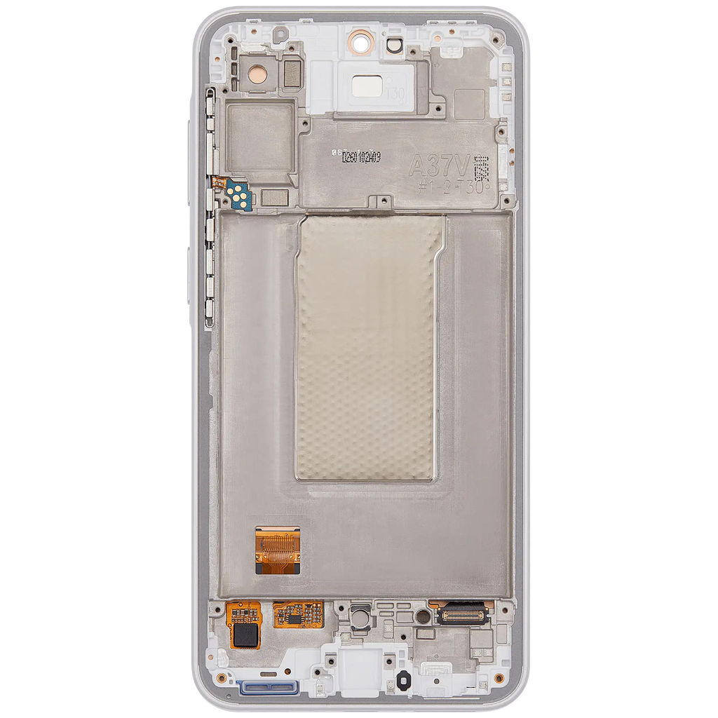 OLED-Display mit Rahmen für Samsung Galaxy A37 5G (A376 / 2026) (Refurbished) (Weiß)
