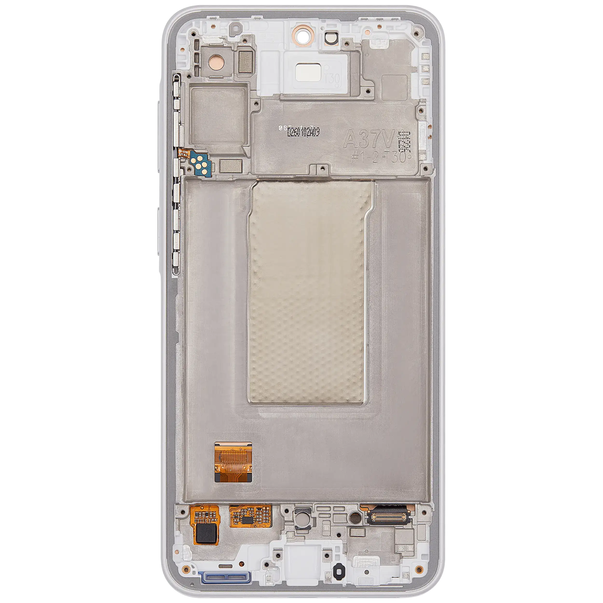 OLED-Display mit Rahmen für Samsung Galaxy A37 5G (A376 / 2026) (Refurbished) (Weiß)