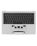 Top Case mit Akku and Keyboard (ANSI US) für MacBook Pro 13" A1708 (2016) (gebrauchter OEM-Ausbau, Qualität A) (Silber)