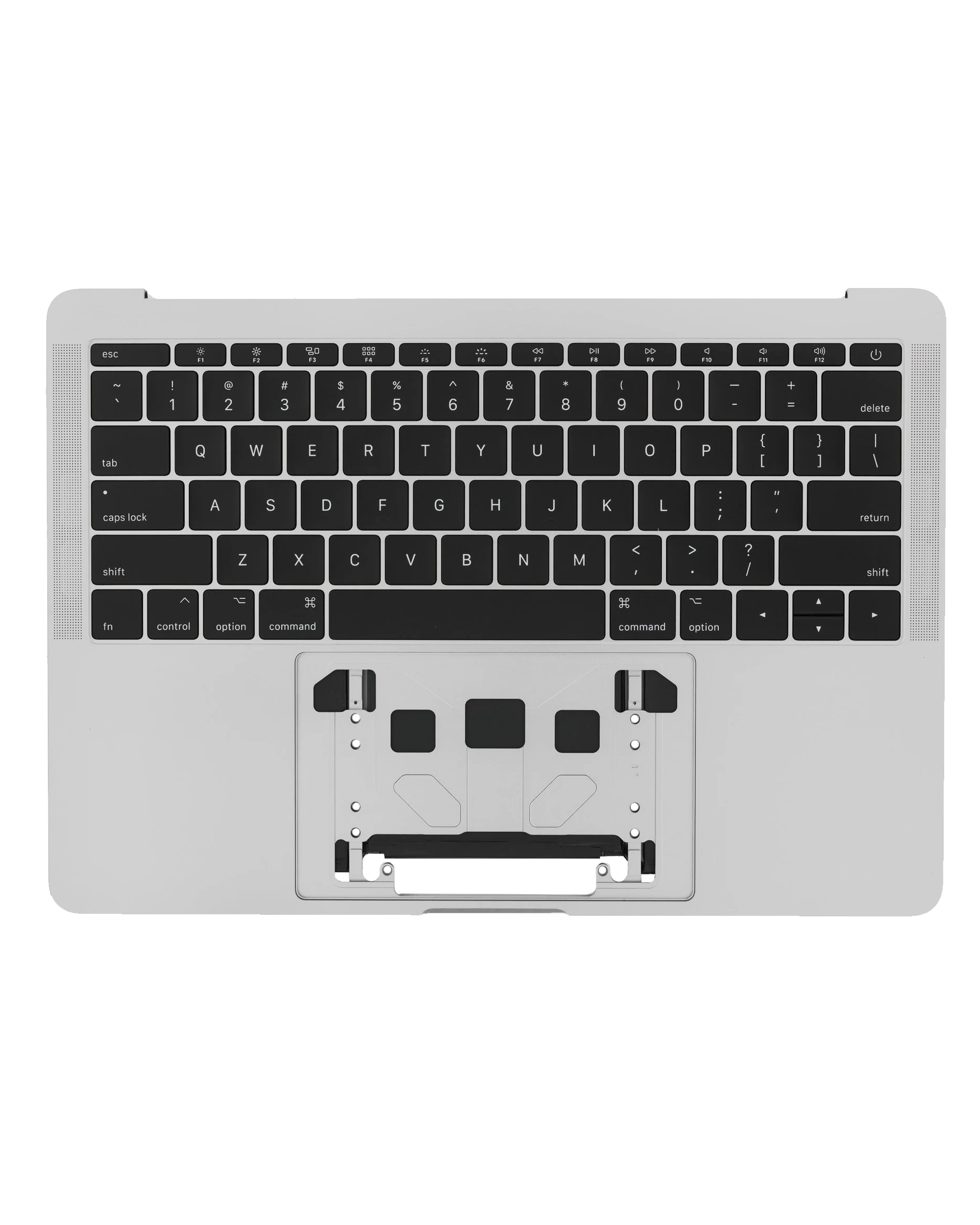 Top Case mit Akku and Keyboard (ANSI US) für MacBook Pro 13" A1708 (2016) (gebrauchter OEM-Ausbau, Qualität A) (Silber)