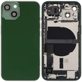 Backcover/Rahmen mit Ladebuchse Flex & Small Parts für iPhone 13 (EU / Global Version) (gebrauchter OEM-Ausbau, Qualität C) (Grün)