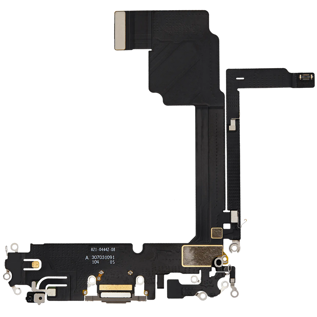 Ladebuchse Flex Cable für iPhone 15 Pro Max (gebrauchter OEM-Ausbau) (Natural Titanium)
