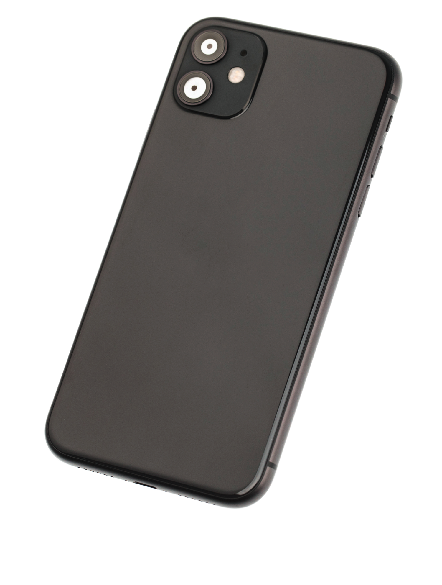 Backcover/Rahmen mit Small Components Pre-Installed für iPhone 11 (gebrauchter OEM-Ausbau, Qualität A) (Schwarz)