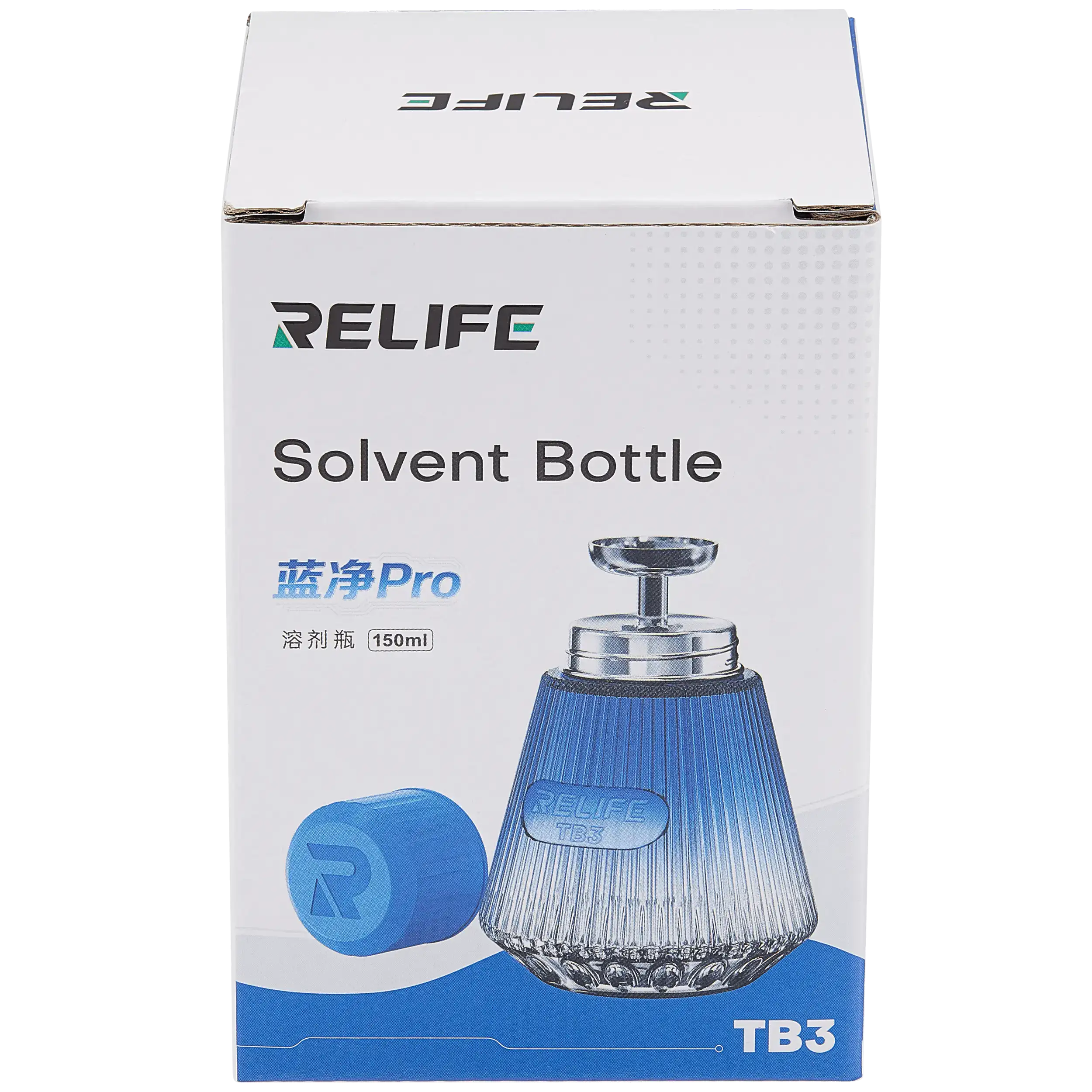TB3 Dispenser Pump Solvent Glass Bottle (150ml) (Relife)