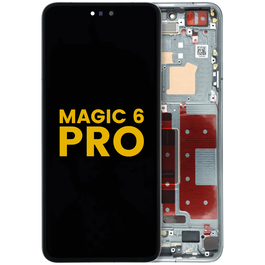 OLED-Display mit Rahmen für Honor Magic 6 Pro (Refurbished) (Schwarz)