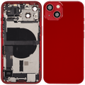 Backcover/Rahmen mit Ladebuchse Flex & Small Parts für iPhone 13 (EU / Global Version) (gebrauchter OEM-Ausbau, Qualität B) (Rot)