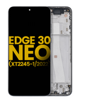 OLED Display with Frame for Motorola Edge 30 Neo (XT2245-1 / 2022) (Refurbished) (Black Onyx)