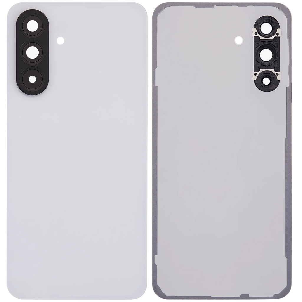 Backcover Glass mit Camera Lens für Samsung Galaxy A56 5G (A566 / 2025) (ohne Logo) (Aftermarket Plus) (Lightgray)