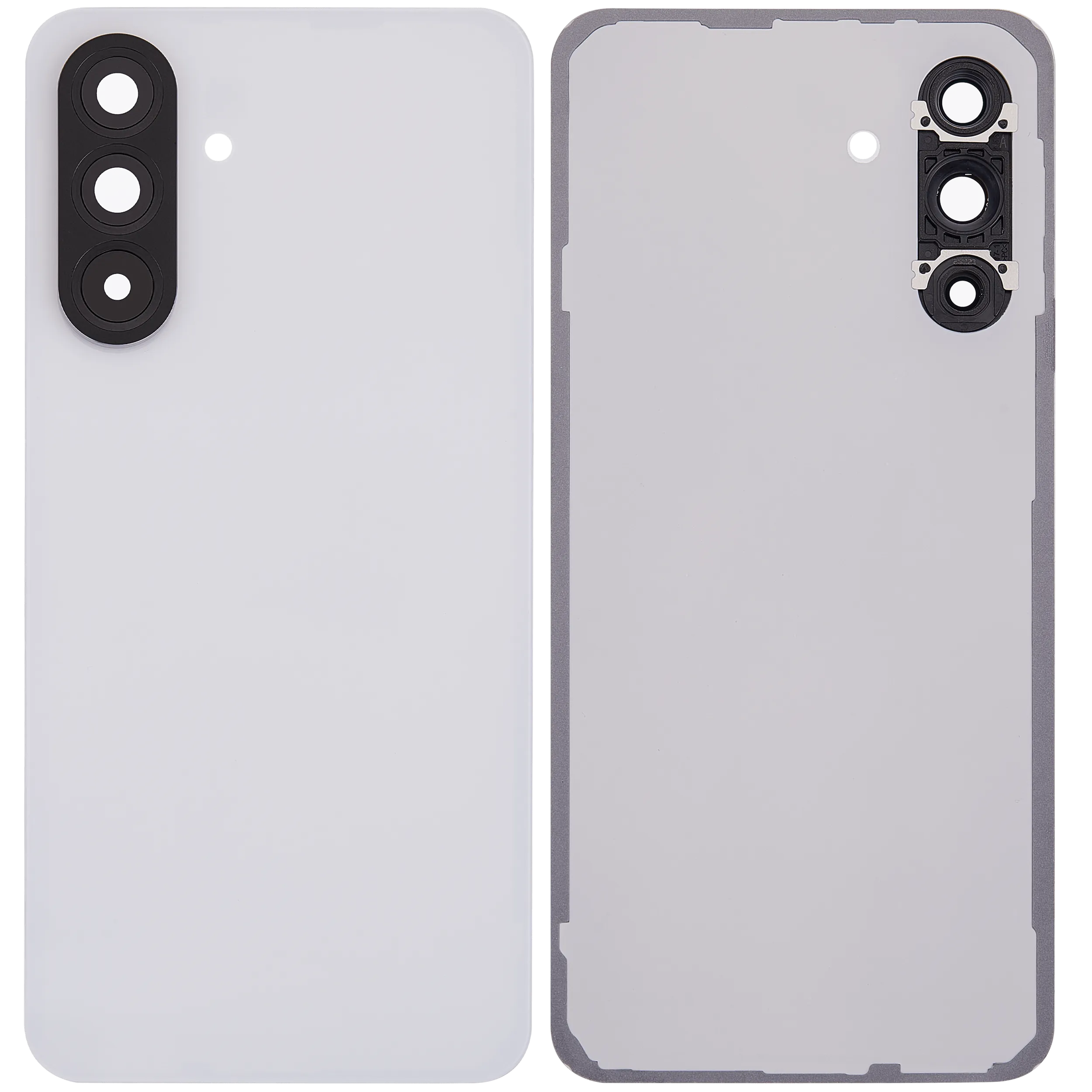 Backcover Glass mit Camera Lens für Samsung Galaxy A56 5G (A566 / 2025) (ohne Logo) (Aftermarket Plus) (Lightgray)