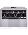 Top Case mit Keyboard (ANSI US) and Trackpad für MacBook Pro 13" A2338 (2020) (gebrauchter OEM-Ausbau, Qualität B/C) (Space Grau)