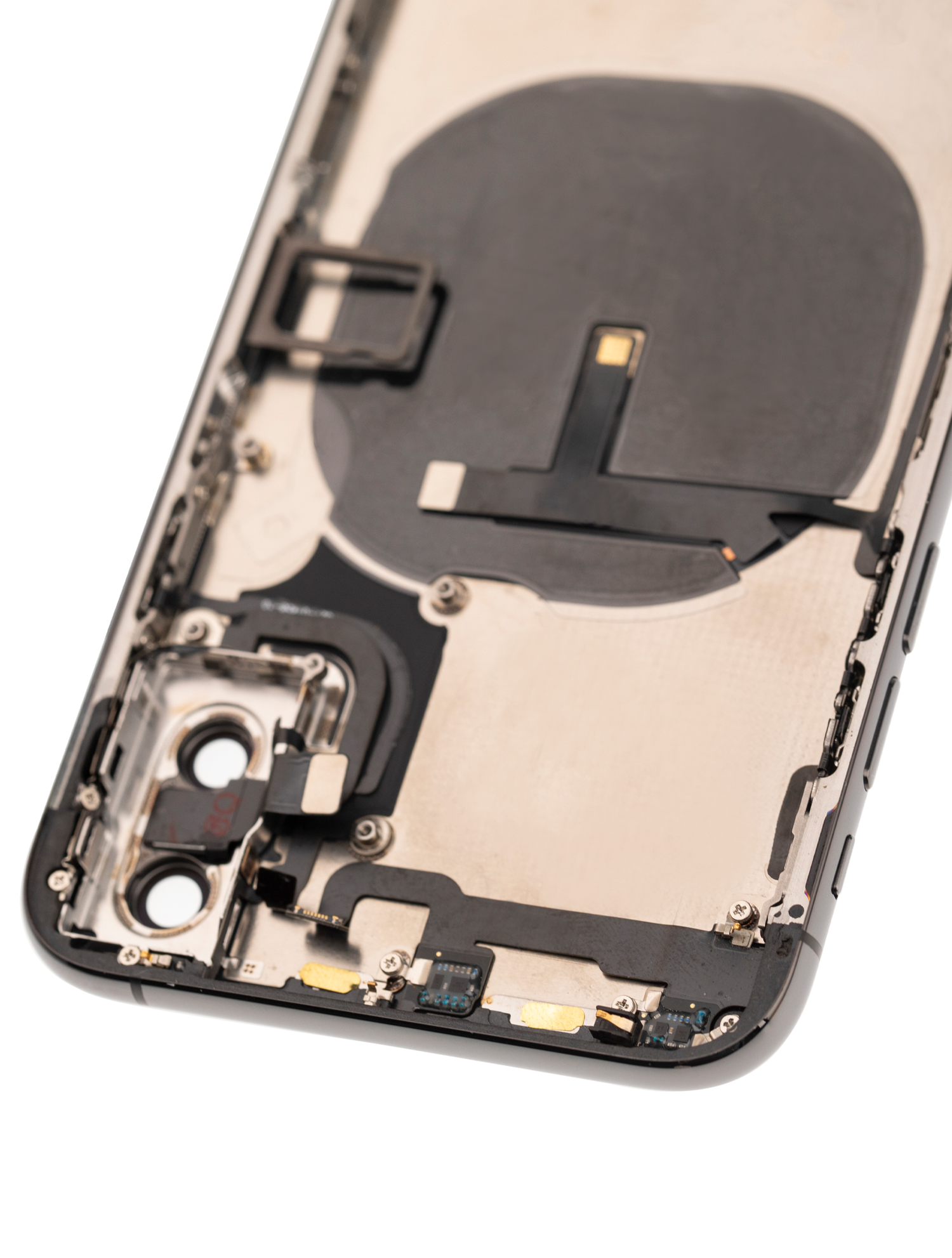 Backcover/Rahmen mit Small Components Pre-Installed für iPhone XS (gebrauchter OEM-Ausbau, Qualität A) (Space Grau)