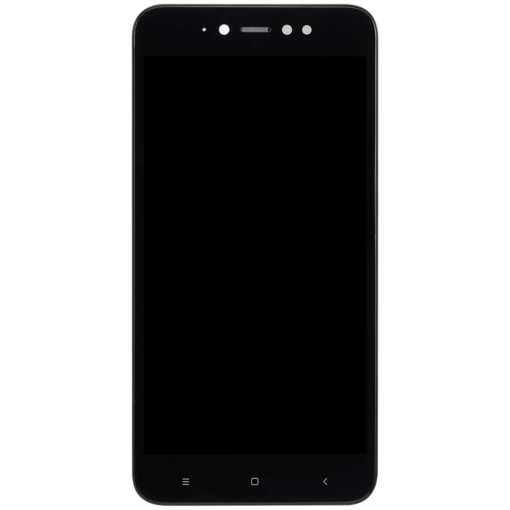 LCD-Display mit Rahmen für Xiaomi Redmi Note 5A (Aftermarket Plus) (Schwarz)