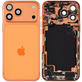 Backcover/Rahmen mit Ladebuchse Flex & Small Parts für iPhone 17 Pro Max (US-Version) (gebrauchter OEM-Ausbau, Qualität B) (Cosmic Orange)