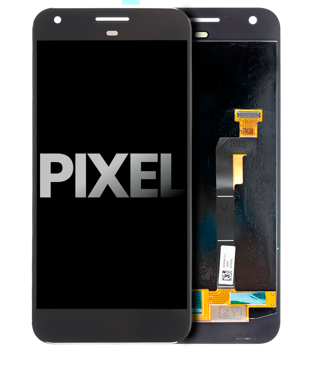 LCD-Display ohne Rahmen für Google Pixel (gebrauchter OEM-Ausbau, Qualität A) (Schwarz)