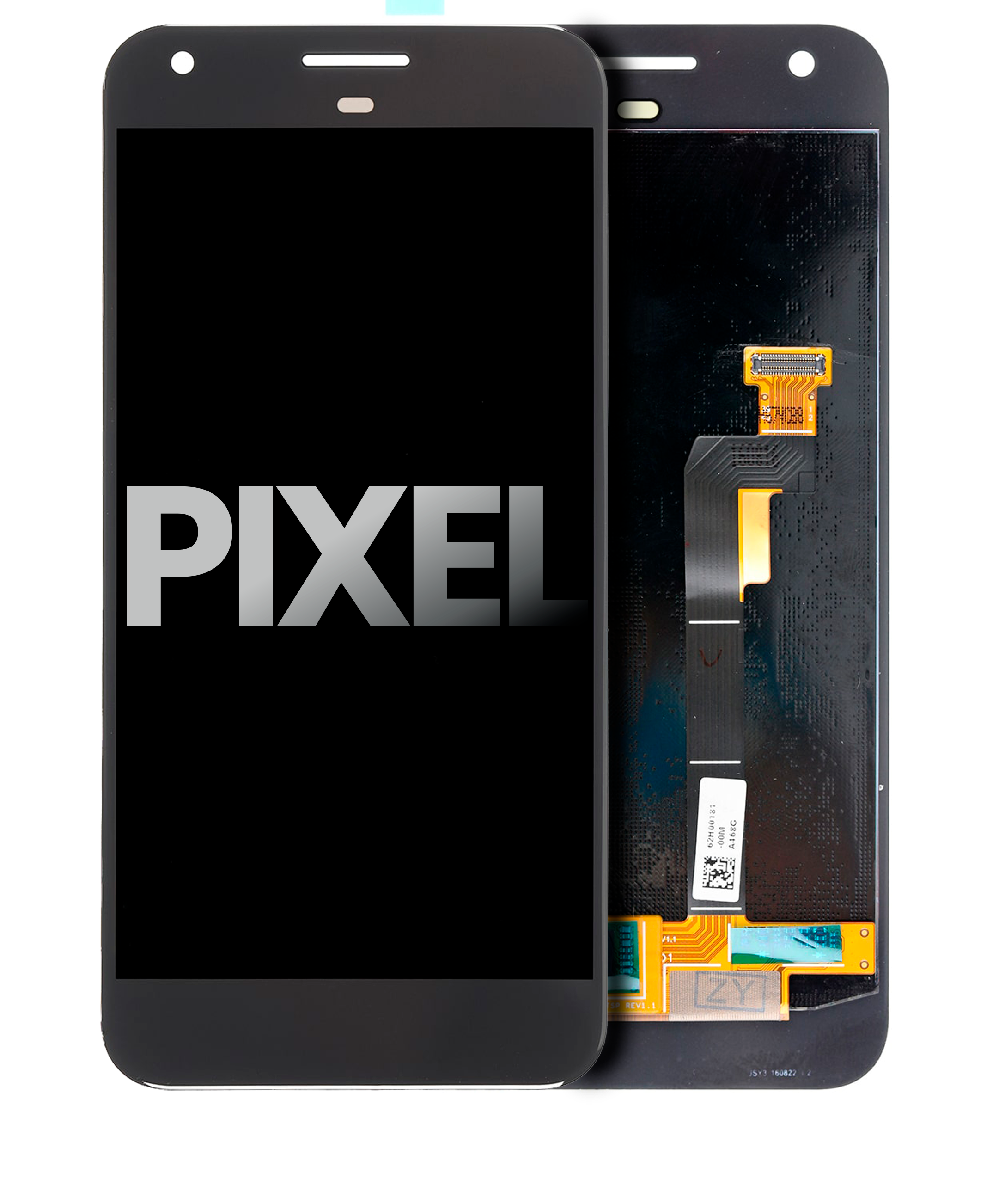 LCD-Display ohne Rahmen für Google Pixel (gebrauchter OEM-Ausbau, Qualität A) (Schwarz)