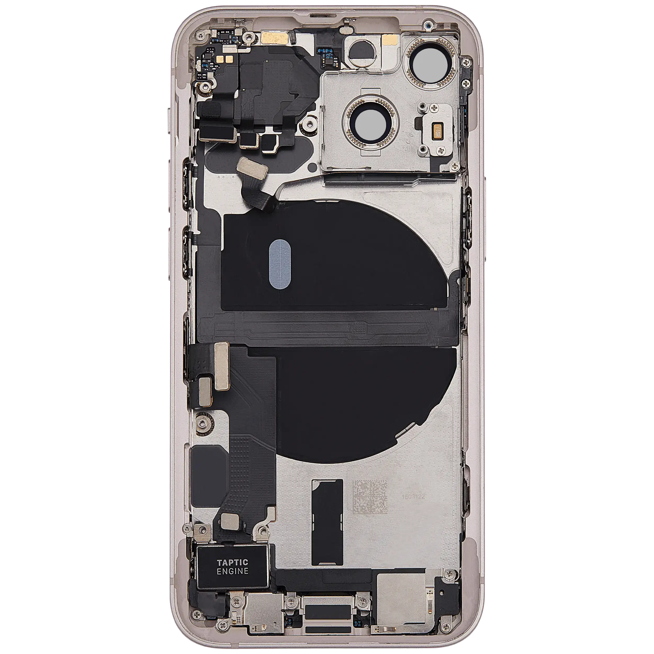 Backcover/Rahmen mit Ladebuchse Flex & Small Parts für iPhone 13 Mini (EU / Global Version) (gebrauchter OEM-Ausbau, Qualität B) (Pink)